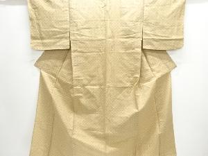 大正ロマン　変わり市松模様織り出し単衣着物